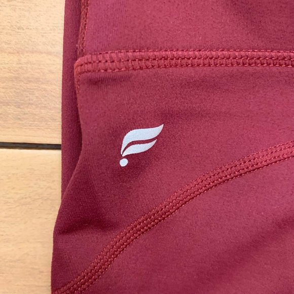 Fabletics Sz L Ankle length Maroon Womens Leggings - Picture 4 of 4